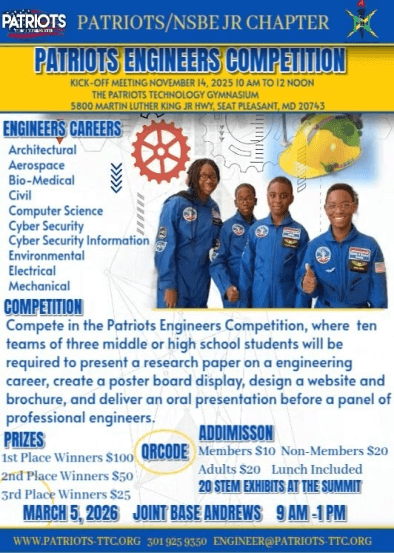 Patriots Engineering Kick-off Flyer