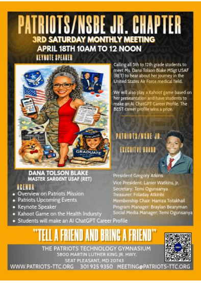 Patriots 3rd Saturday Monthly Meeting April 2026