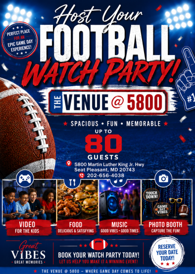 2026 FIFA Watch Party for the final game flyer