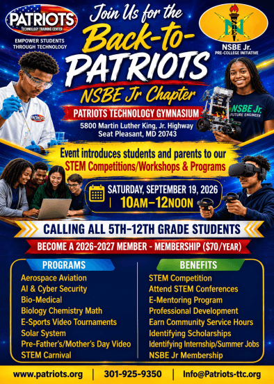 Back to Patriots 2026 Flyer