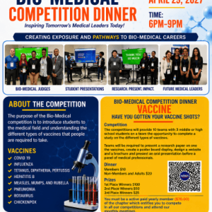 Bio-Medical Competition and Dinner Flyer - April 29th, 2027